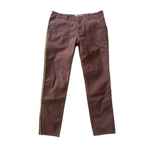 Nili Lotan Jenna Pant with Tape Rust
